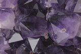 Dark Purple Amethyst Cluster With Stand - Large Points #206902-3